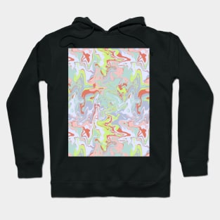 90s Kid Marble - Digital Paint Spill Hoodie